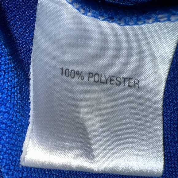 Vintage Adidas Climacool Golf Polo Shirt Blue Diamond Pattern Men’s L | Y2K 2008 - Picture 10 of 11